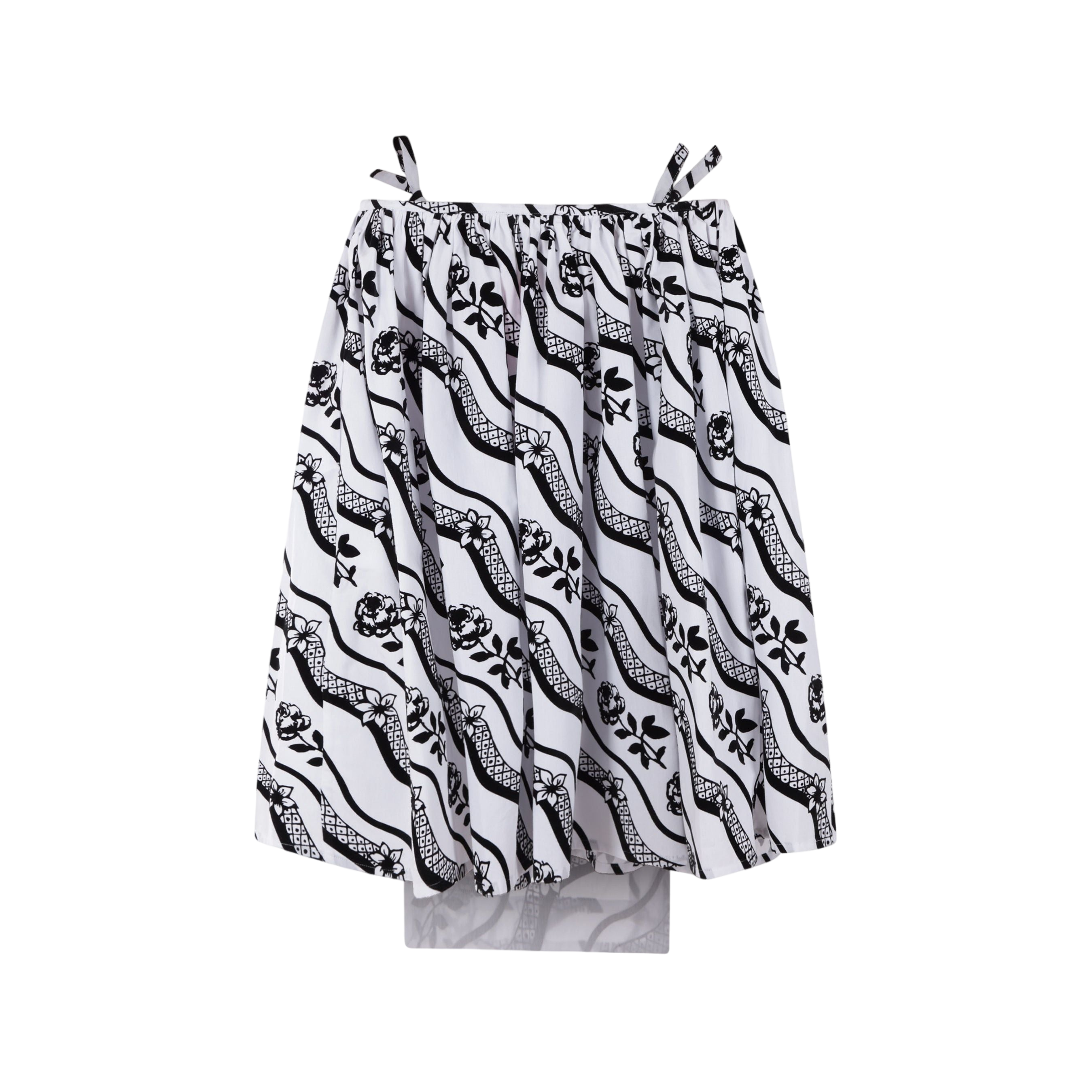 Flocked Cotton Wrap Skirt-CHOPOVA LOWENA-JOHN JULIA