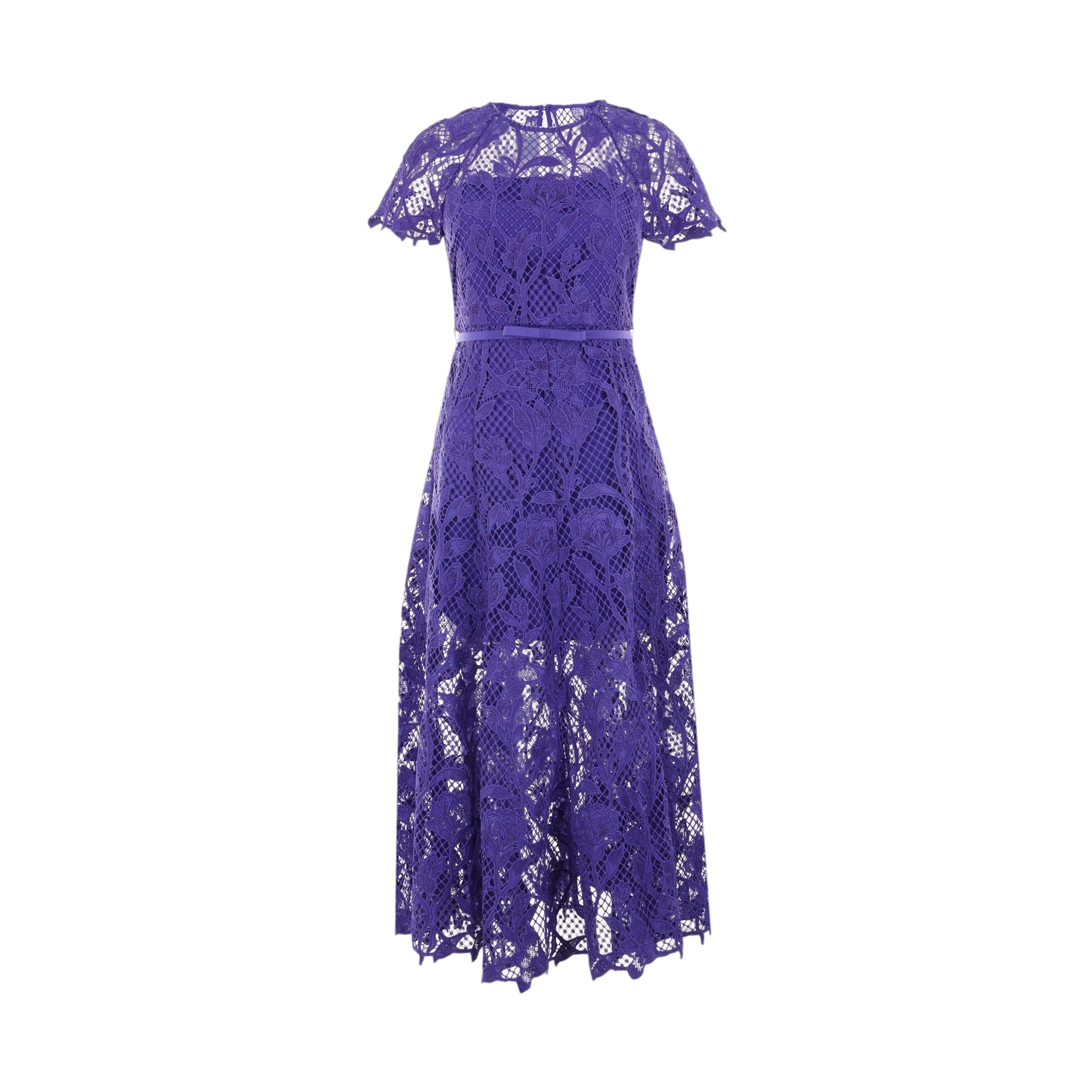 Floral Lace Midi Dress-SELF-PORTRAIT-JOHN JULIA