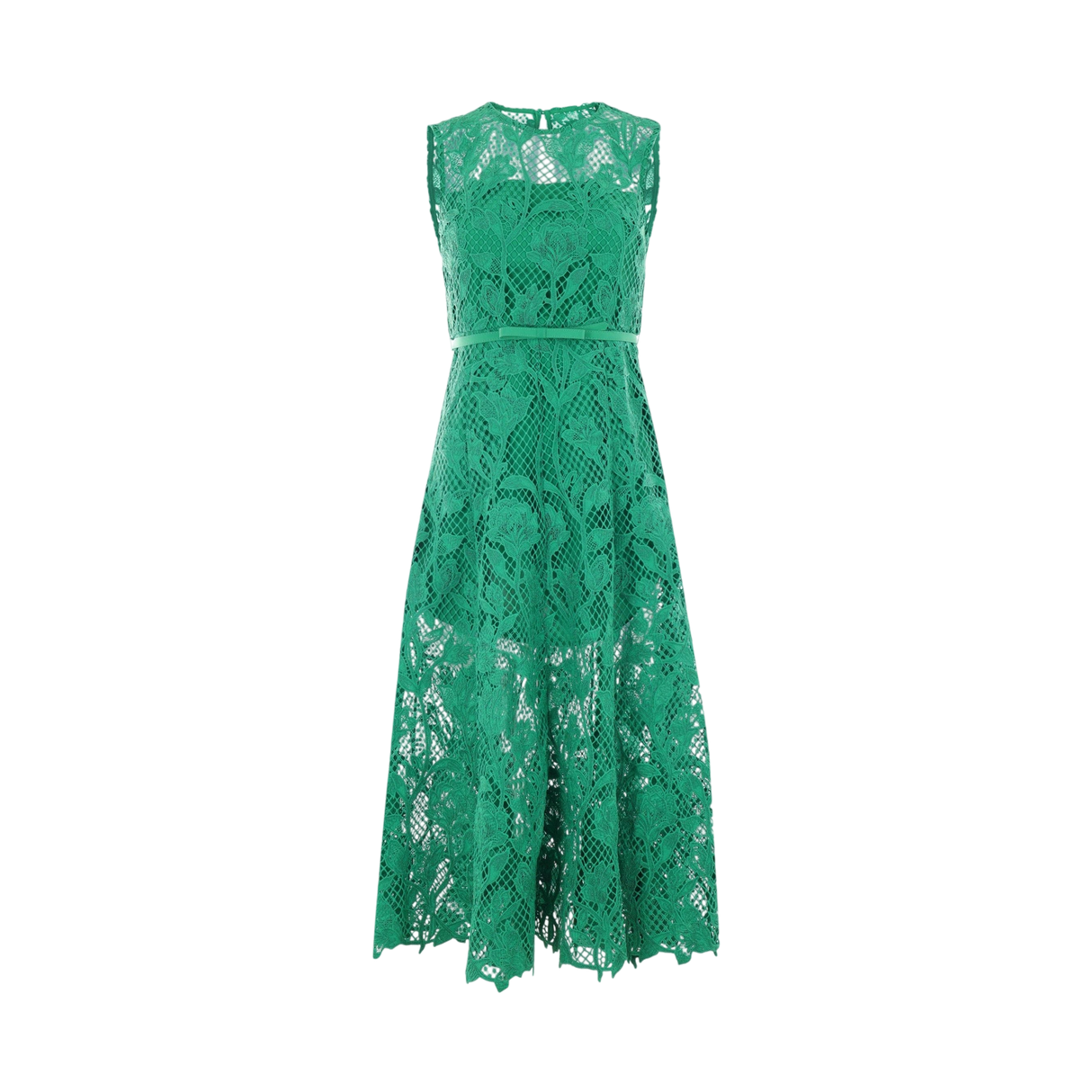 Floral Lace Sleeveless Dress-SELF-PORTRAIT-JOHN JULIA