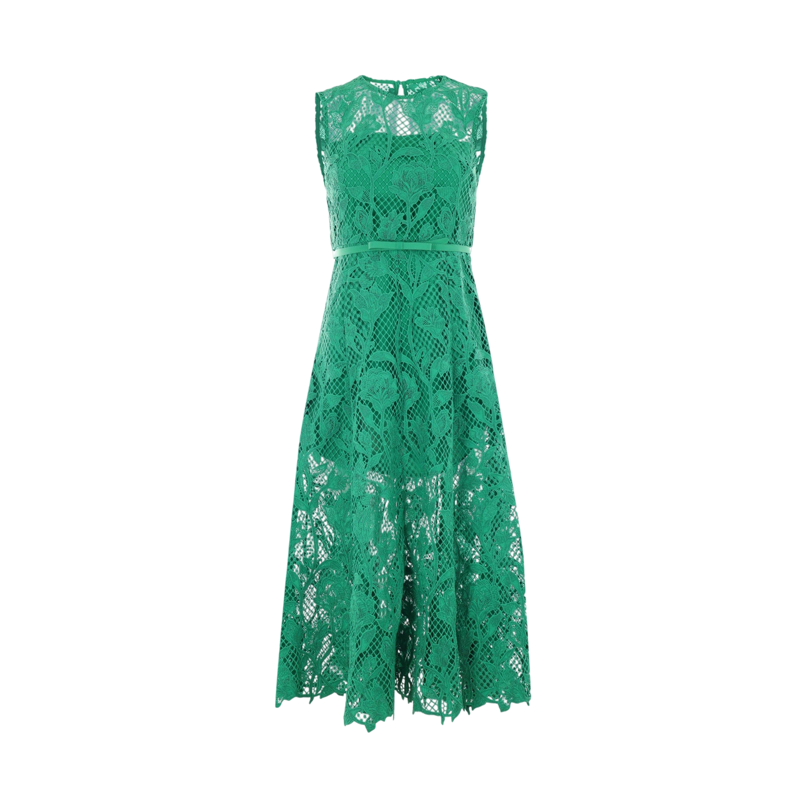 Floral Lace Sleeveless Dress-SELF-PORTRAIT-JOHN JULIA