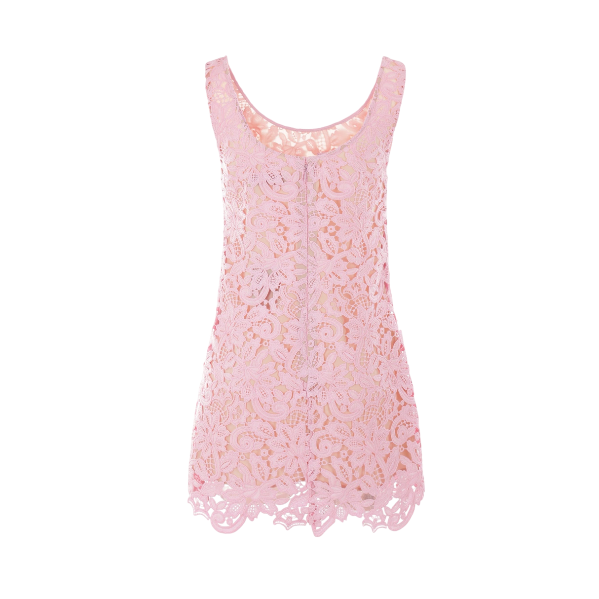 Floral Lace Sleeveless Minidress-SELF-PORTRAIT-JOHN JULIA