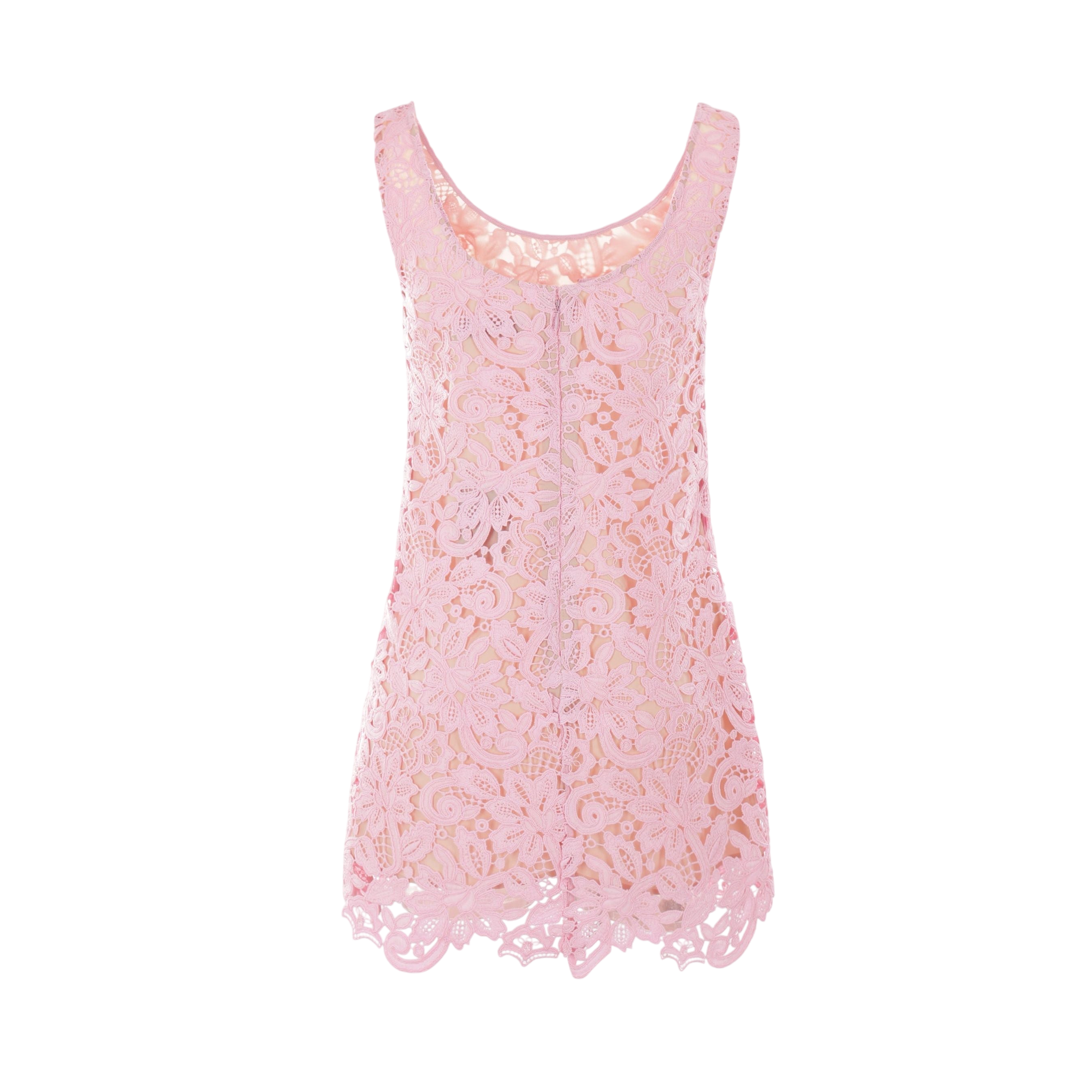 Floral Lace Sleeveless Minidress-SELF-PORTRAIT-JOHN JULIA