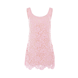 Floral Lace Sleeveless Minidress-SELF-PORTRAIT-JOHN JULIA