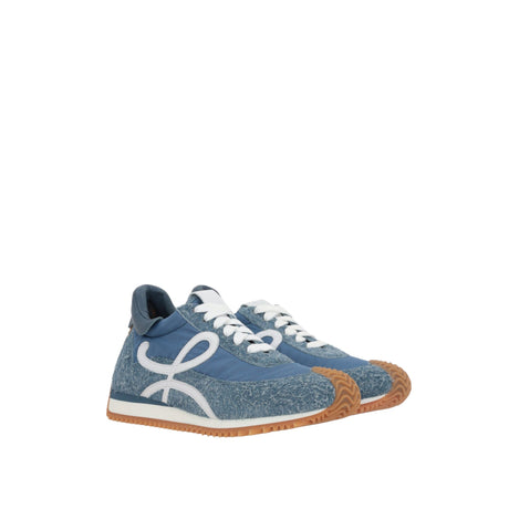 Flow Nylon and Brushed Suede Sneakers-LOEWE-JOHN JULIA