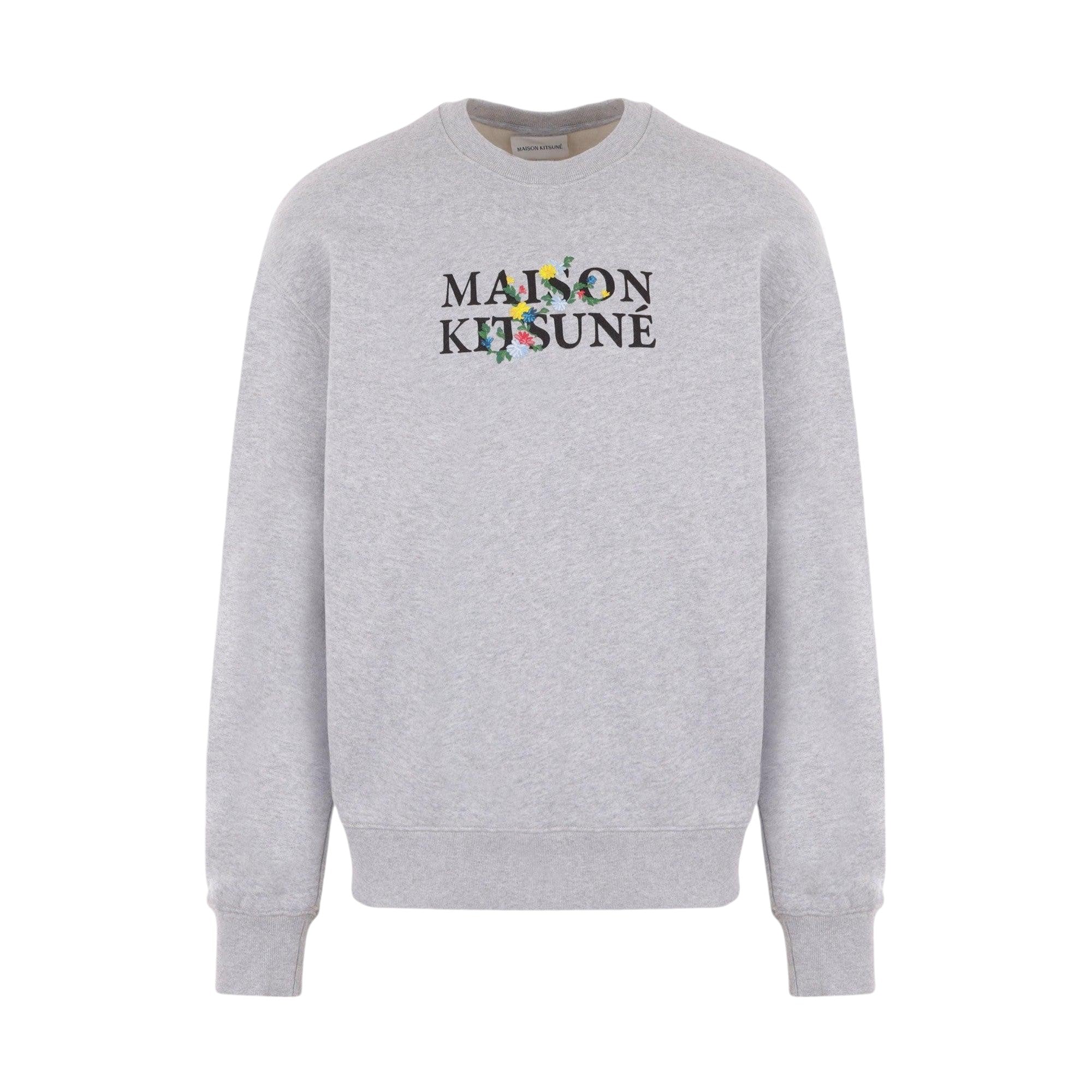 Flowers Fleece Sweatshirt-MAISON KITSUNÉ-JOHN JULIA