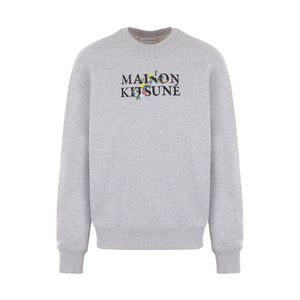 Flowers Fleece Sweatshirt-MAISON KITSUNÉ-JOHN JULIA