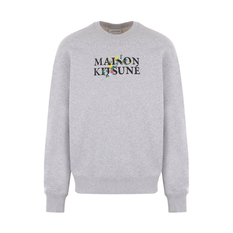 Flowers Fleece Sweatshirt-MAISON KITSUNÉ-JOHN JULIA