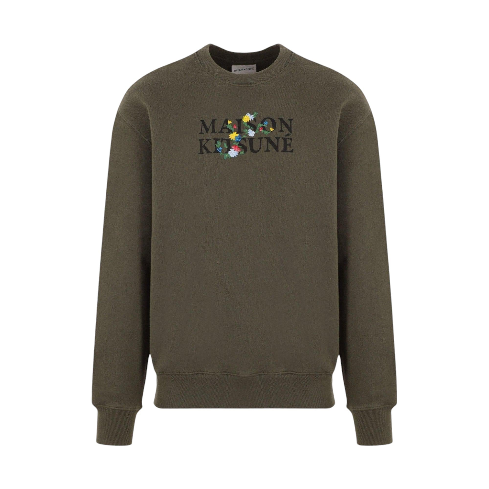 Flowers Fleece Sweatshirt-MAISON KITSUNÉ-JOHN JULIA