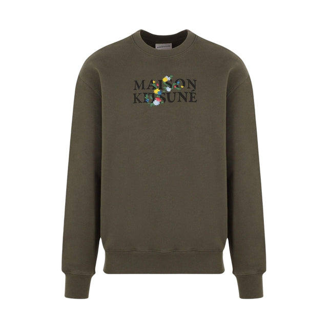 Flowers Fleece Sweatshirt-MAISON KITSUNÉ-JOHN JULIA