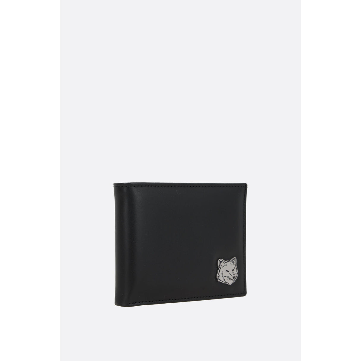 Fox Head Leather Billfold Wallet-MAISON KITSUNÉ-JOHN JULIA