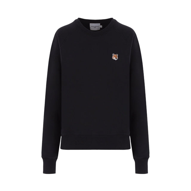 Fox Head Logo Patch Jersey Sweatshirt-MAISON KITSUNÉ-JOHN JULIA