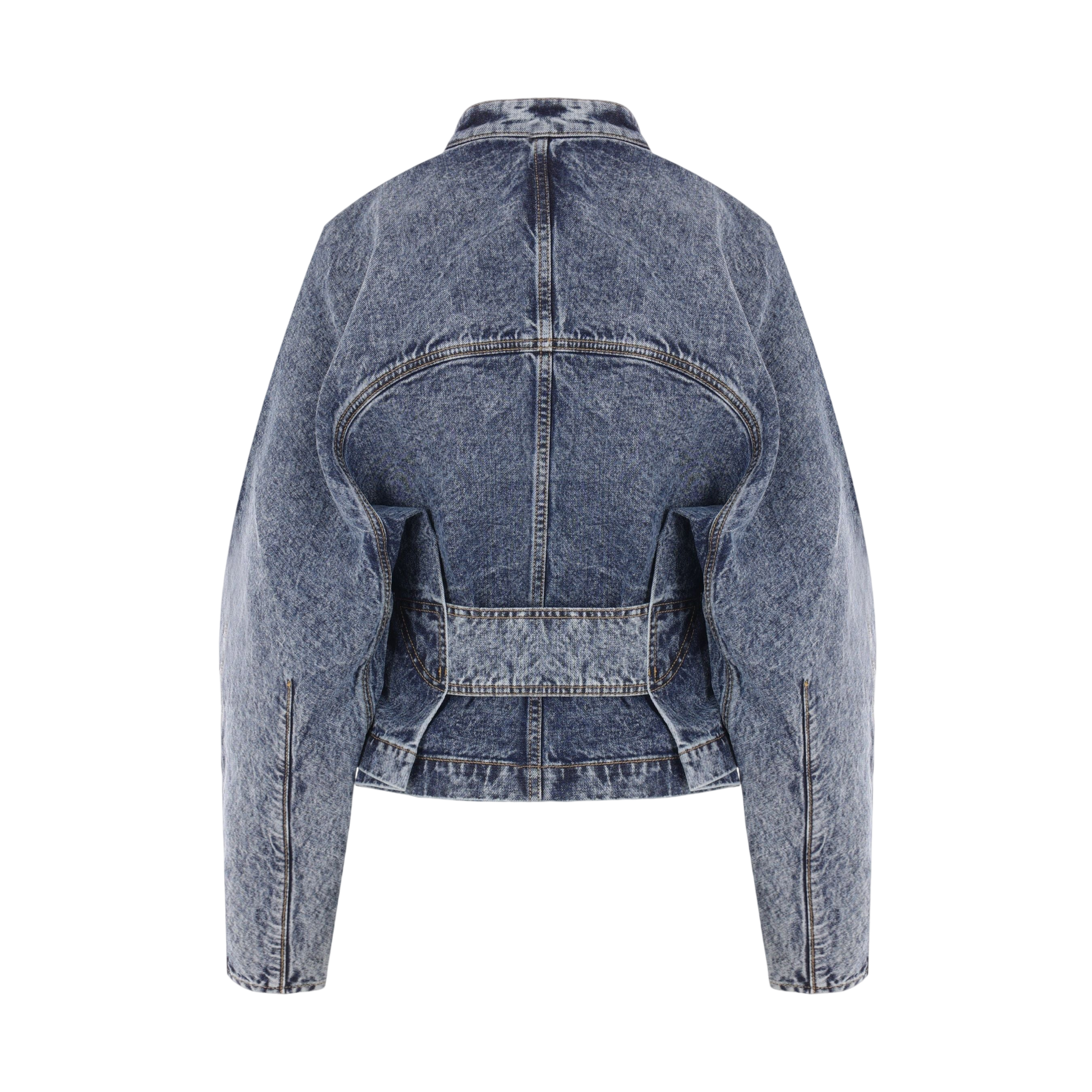 Full-zip Denim Jacket-ALAÏA-JOHN JULIA