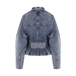 Full-zip Denim Jacket-ALAÏA-JOHN JULIA