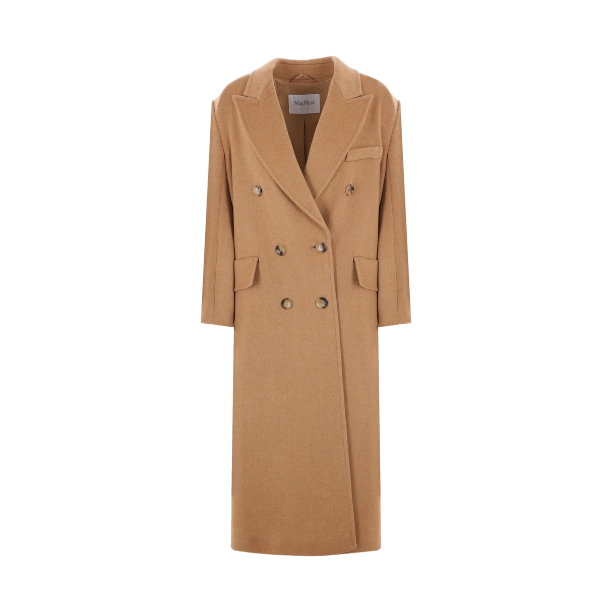 Fungo Double-breasted Camelwool Coat-MAX MARA-JOHN JULIA