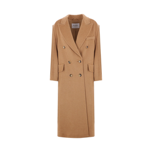 Fungo Double-breasted Camelwool Coat-MAX MARA-JOHN JULIA