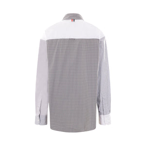 Funmix Oxford Oversized Shirt-THOM BROWNE-JOHN JULIA