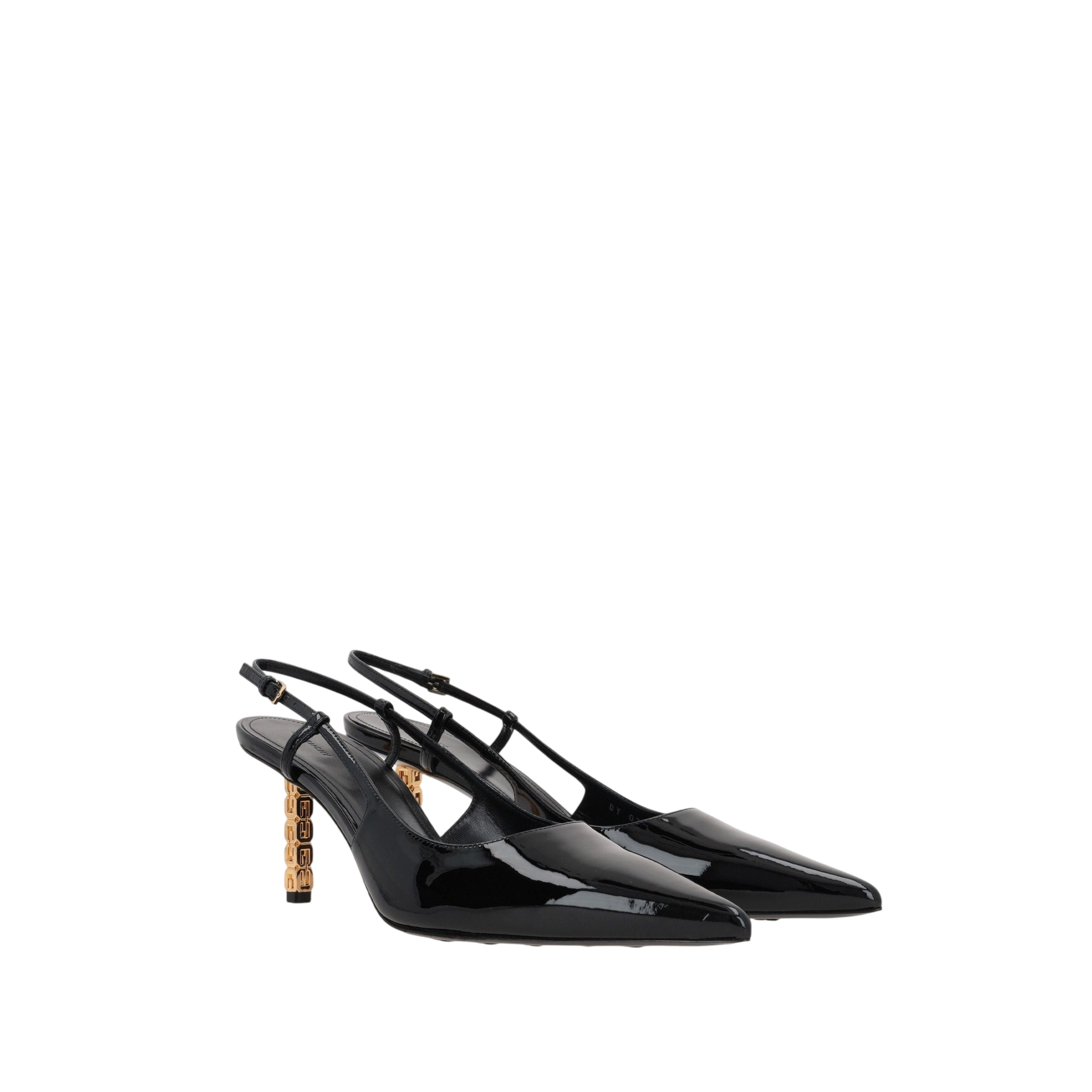 G Cube Patent Leather Slingbacks-GIVENCHY-JOHN JULIA