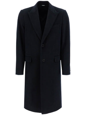 Single-breasted Cashmere Coat-DOLCE & GABBANA-JOHN JULIA