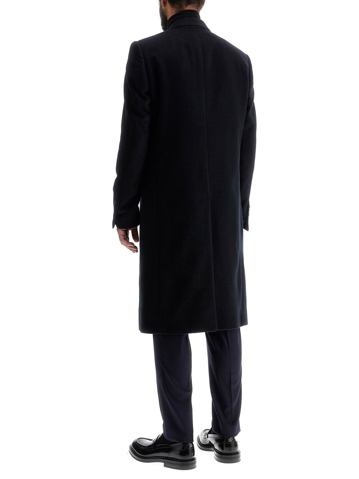 Single-breasted Cashmere Coat-DOLCE & GABBANA-JOHN JULIA