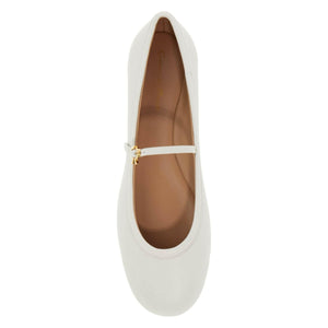 Carla Nappa Leather Ballet Flats.