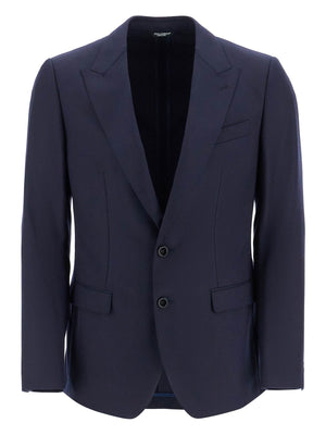 Taormina Houndstooth Wool Blazer-Dolce & Gabbana-JOHN JULIA