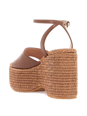 Thalia Braided Leather Sandals-Gianvito Rossi-JOHN JULIA