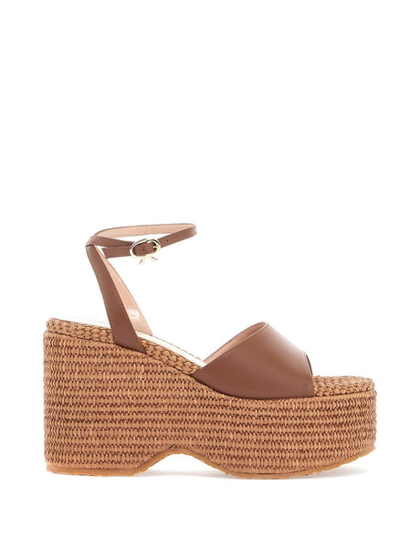 Thalia Braided Leather Sandals-Gianvito Rossi-JOHN JULIA