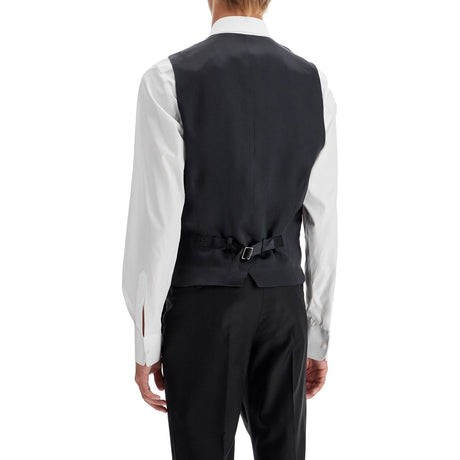 DOLCE & GABBANA-Sartorial Satin Waistcoat -JOHN JULIA.