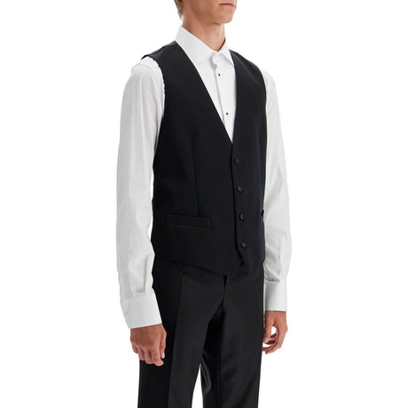 DOLCE & GABBANA-Sartorial Satin Waistcoat -JOHN JULIA.