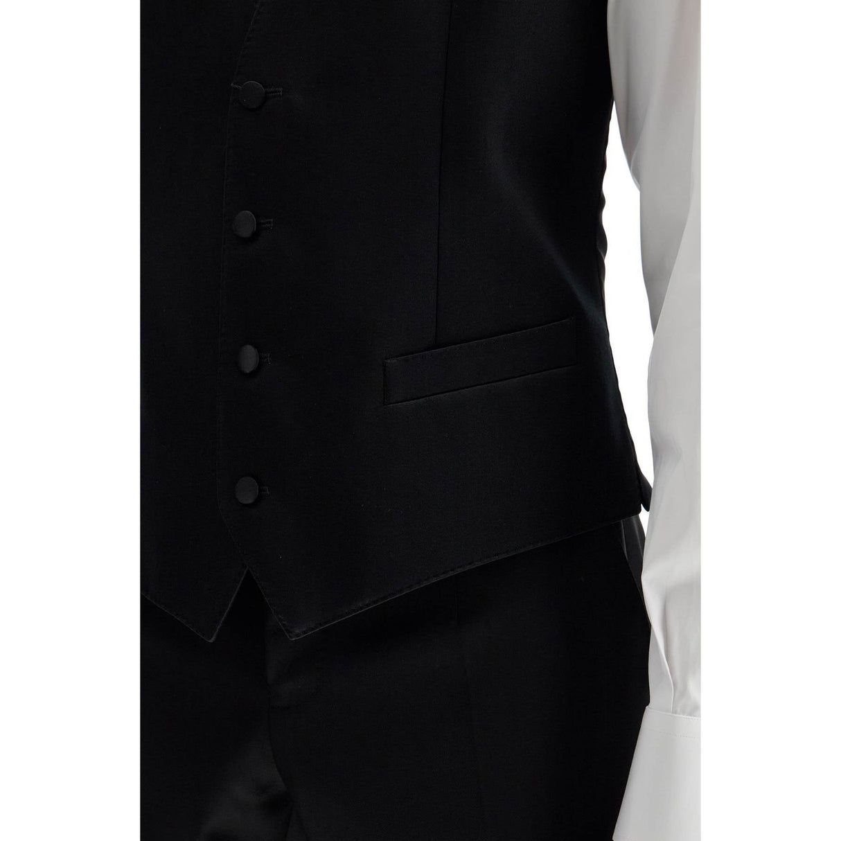 DOLCE & GABBANA-Sartorial Satin Waistcoat -JOHN JULIA.