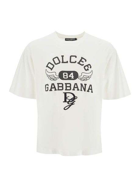 Embroidery Printed T-Shirt-Dolce & Gabbana-JOHN JULIA