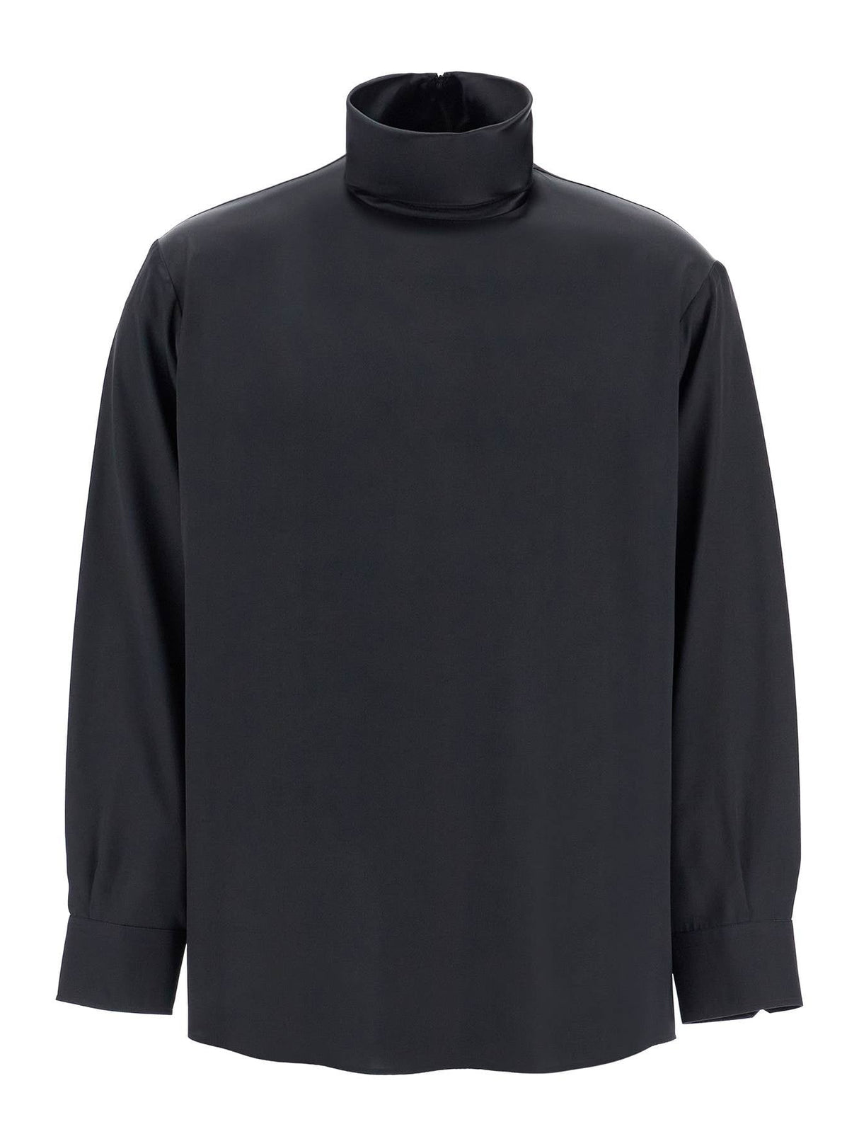 Dolcevita Ribbed Silk Sweater-Dolce & Gabbana-JOHN JULIA