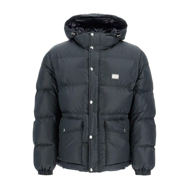 Quilted Nylon Down Jacket.