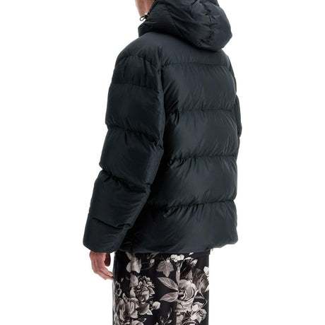 Quilted Nylon Down Jacket.