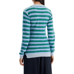 Striped Crewneck Pullover.