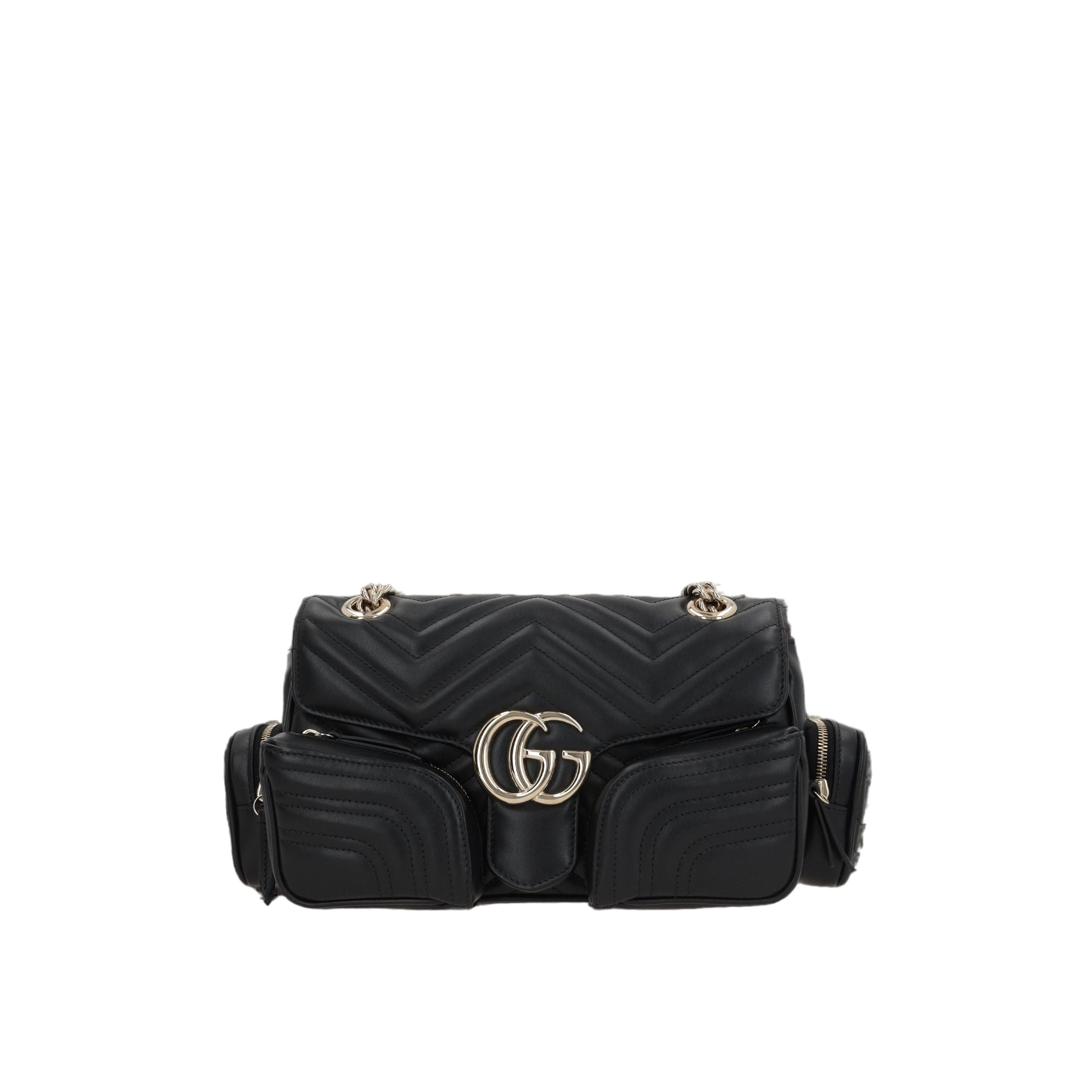 GG Marmont Small Multi-Pocket Shoulder Bag-GUCCI-JOHN JULIA