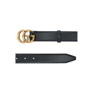 GG Marmont Smooth Leather Belt-GUCCI-JOHN JULIA