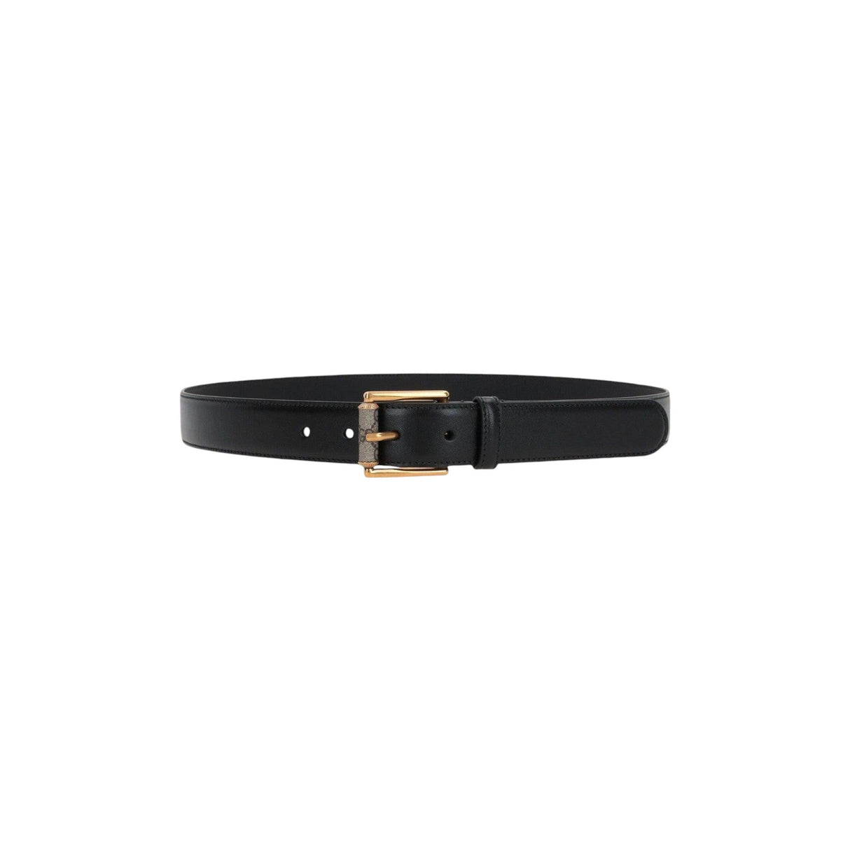 GG Supreme Canvas Smooth Leather Belt-GUCCI-JOHN JULIA