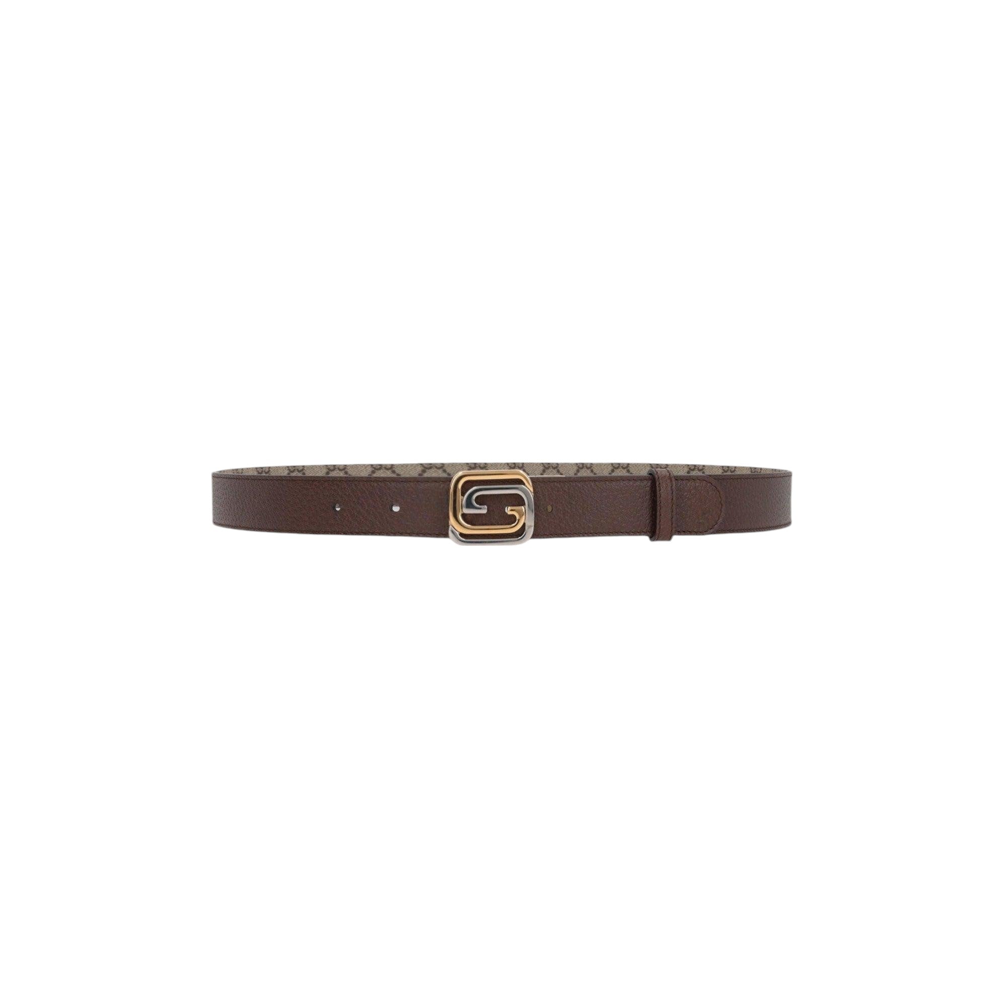 GG Supreme Coated Canvas Reversible Belt-GUCCI-JOHN JULIA