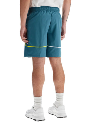 Sporty Contrasting Stitch Shorts-Lacoste-JOHN JULIA