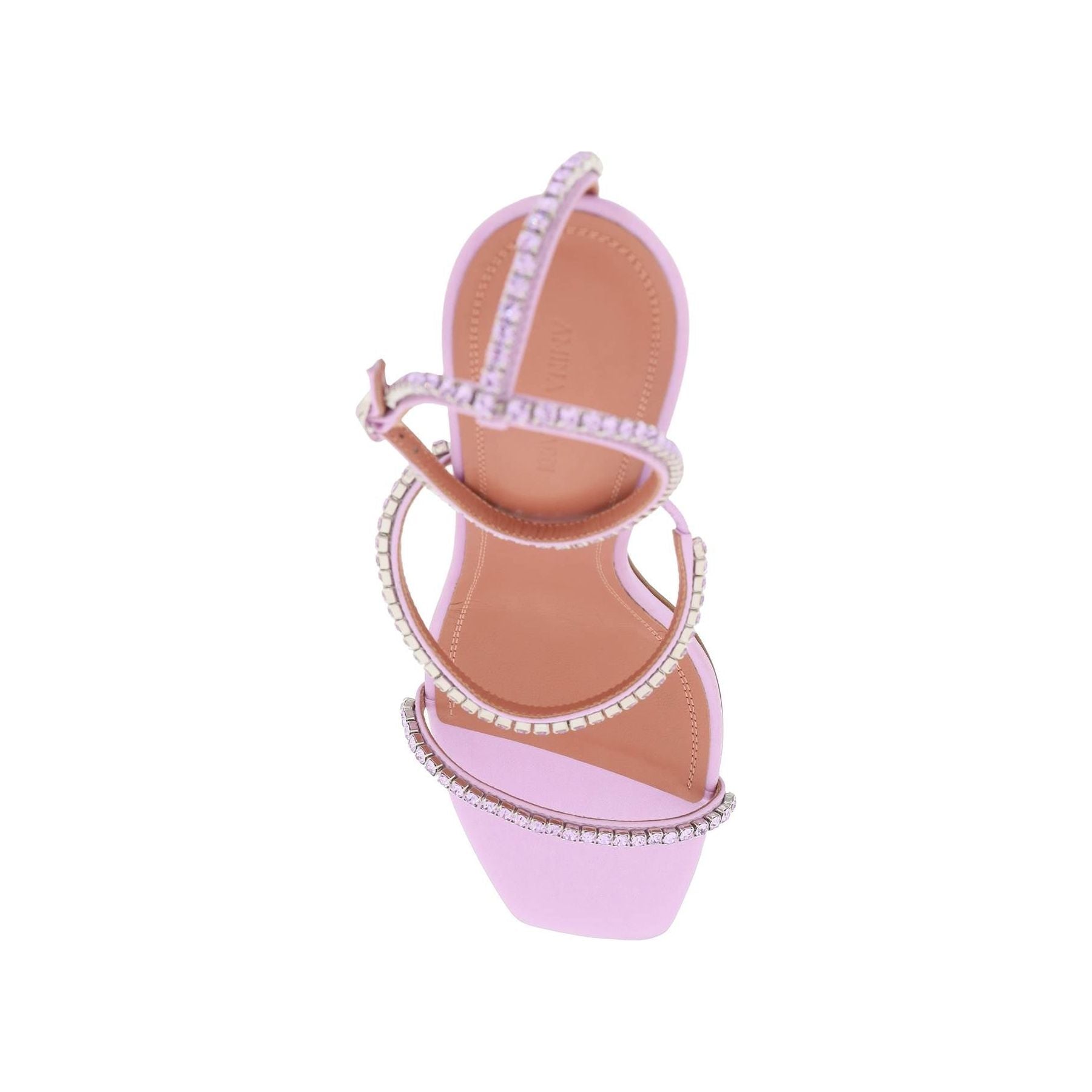 Gilda Crystal-Embellished Satin Sandals