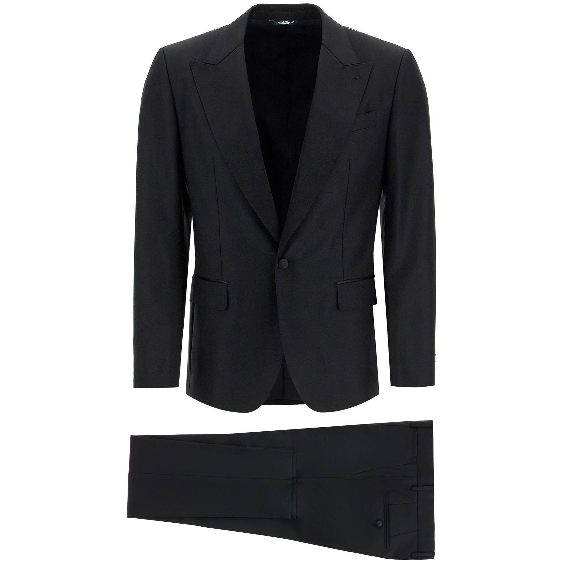 DOLCE & GABBANA-Wool And Silk Tuxedo Suit -JOHN JULIA.