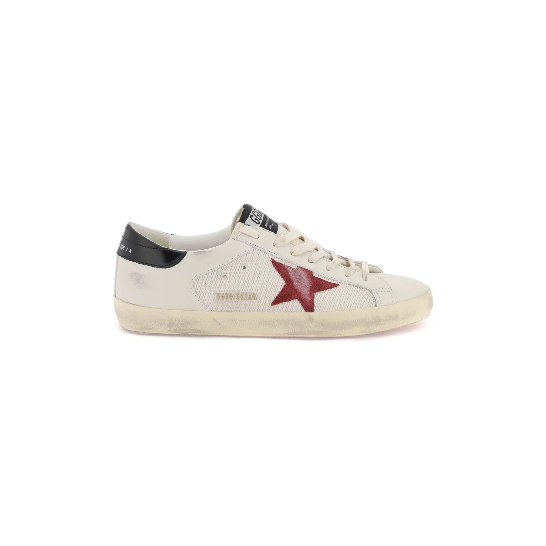 Super-Star Leather and Mesh Sneakers