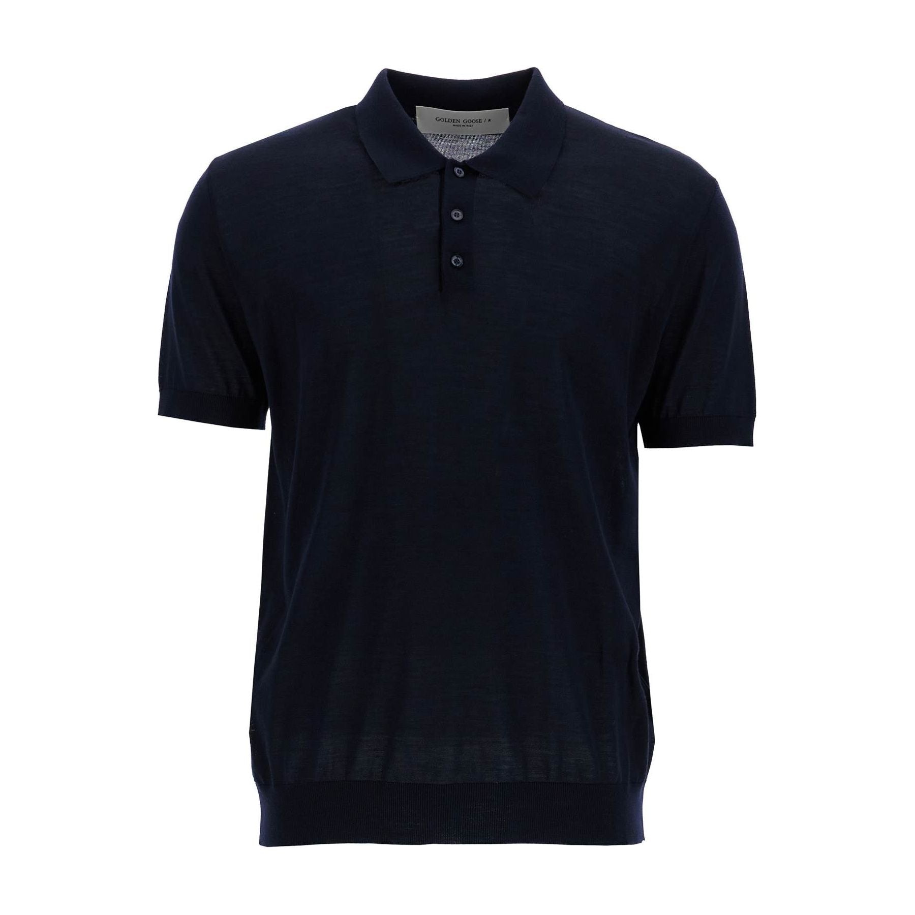 Lightweight Wool Short-Sleeved Polo Shirt