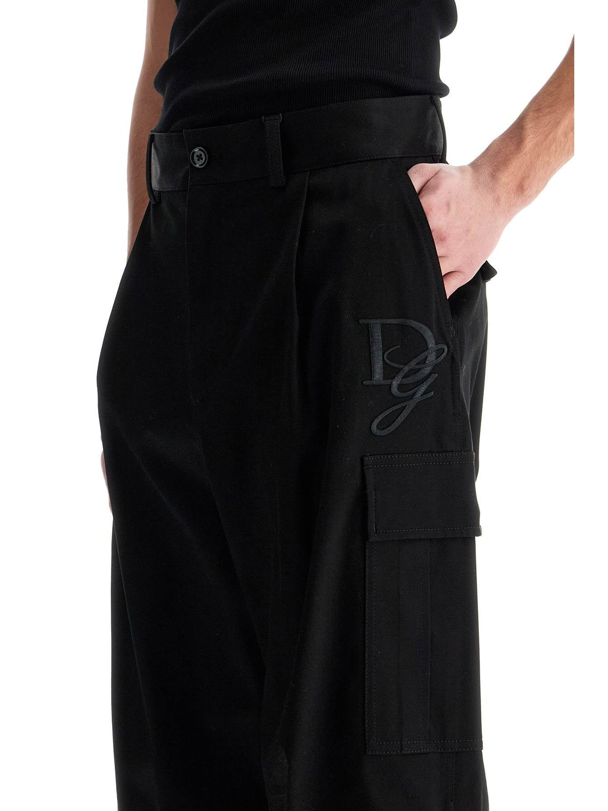 Cargo Cotton Pants-Dolce & Gabbana-JOHN JULIA