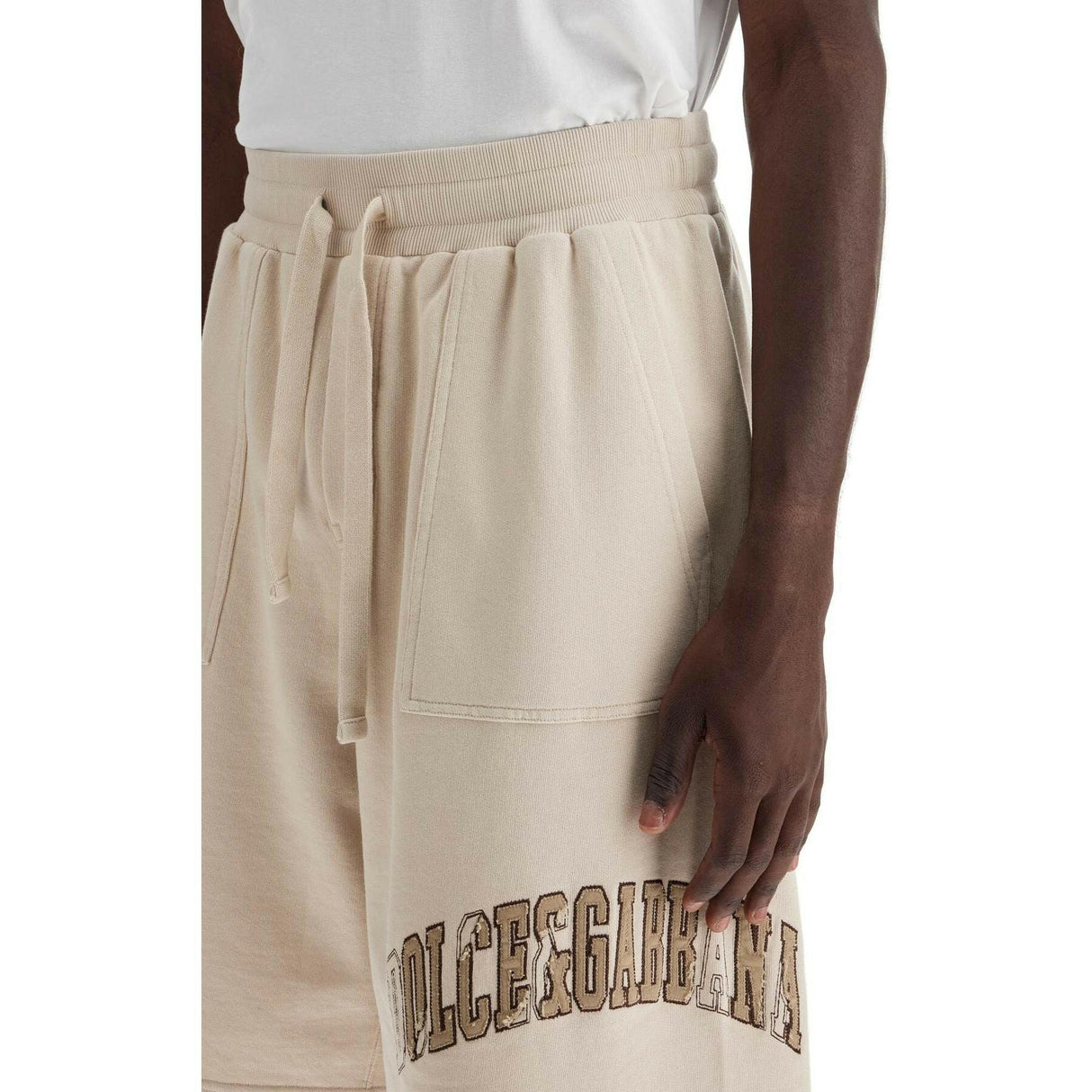 Embroidered Logo Jogging Shorts.