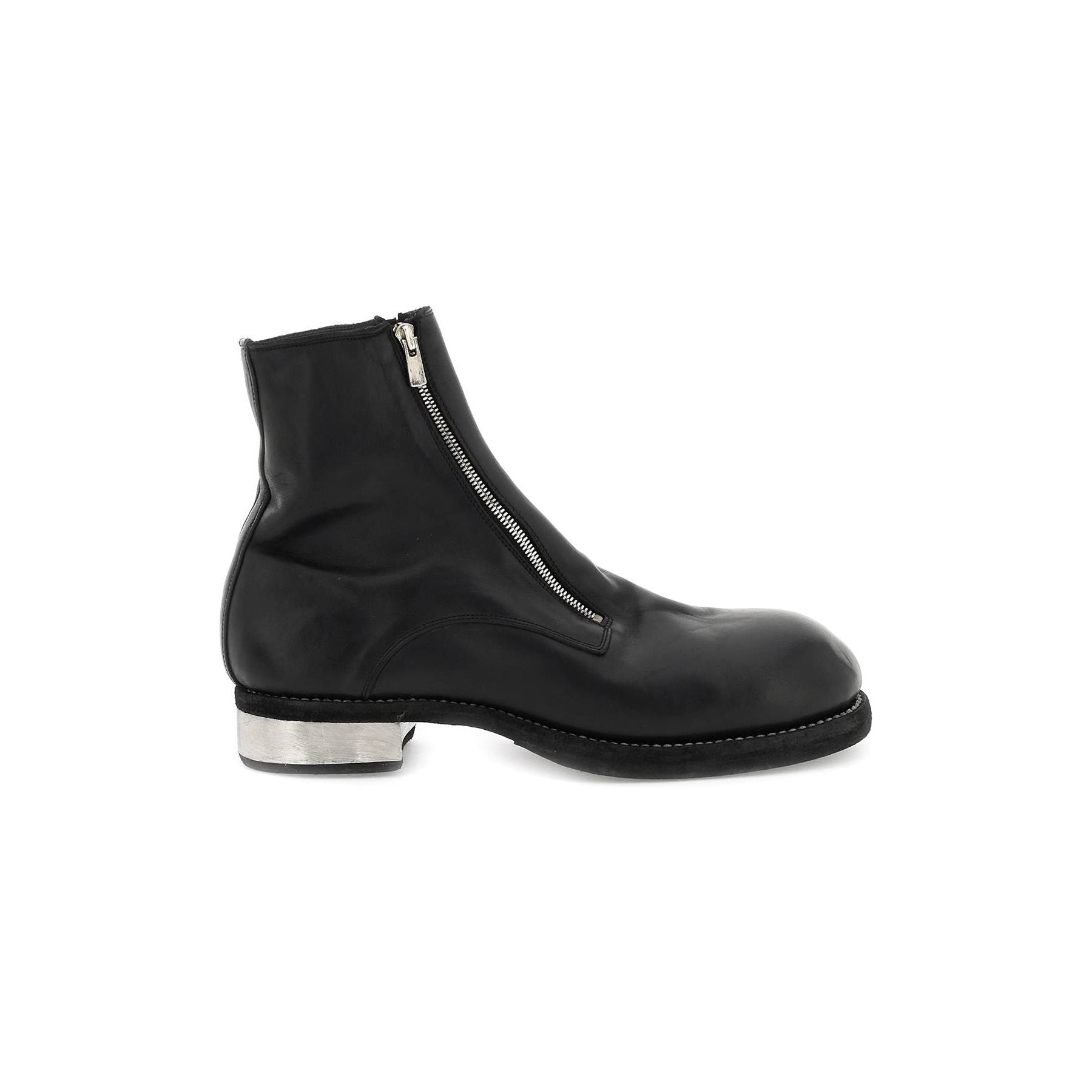 GR07FZI Leather Zip Ankle Boots