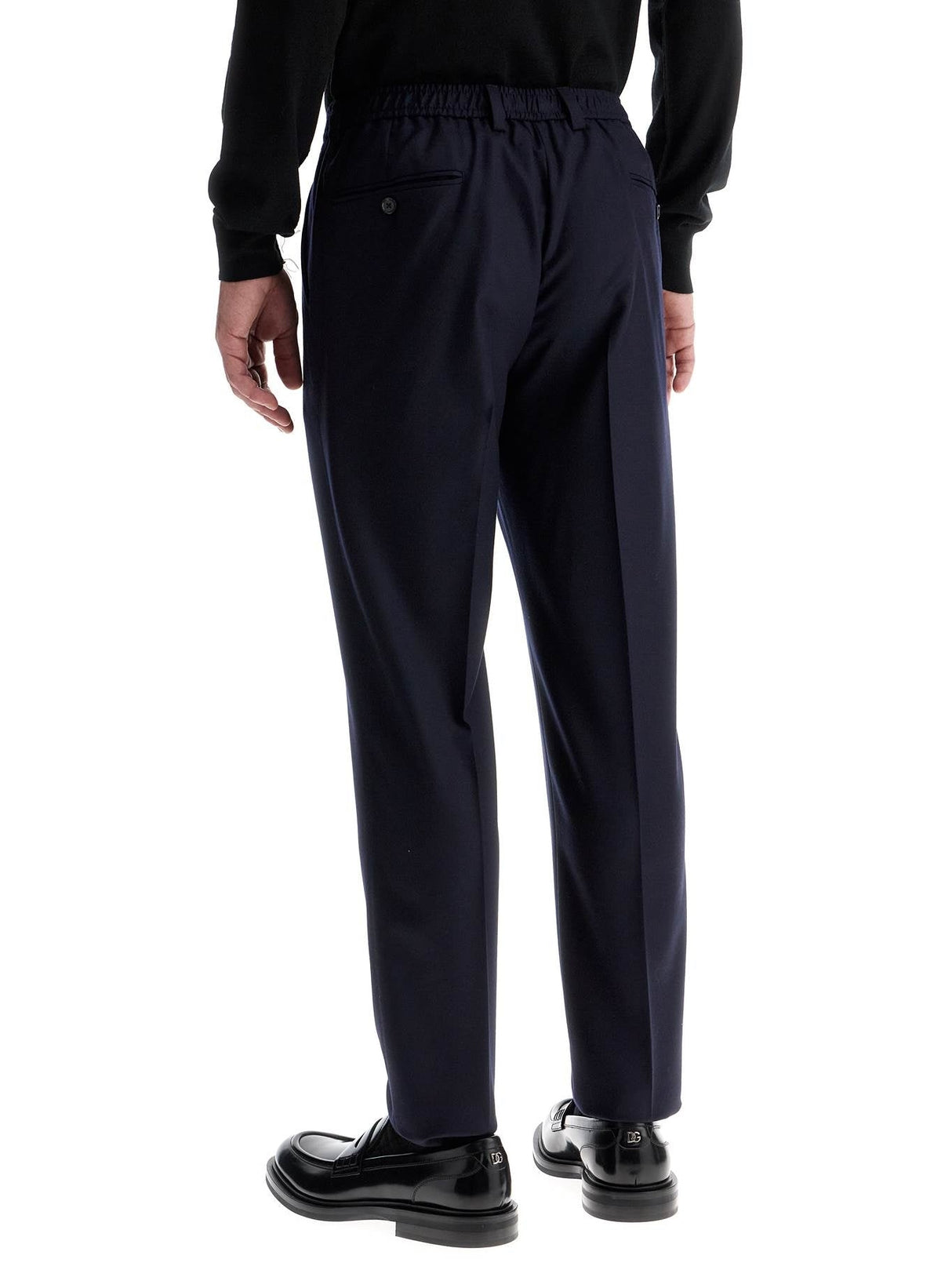 Tailored Plaid Wool Pants-Dolce & Gabbana-JOHN JULIA