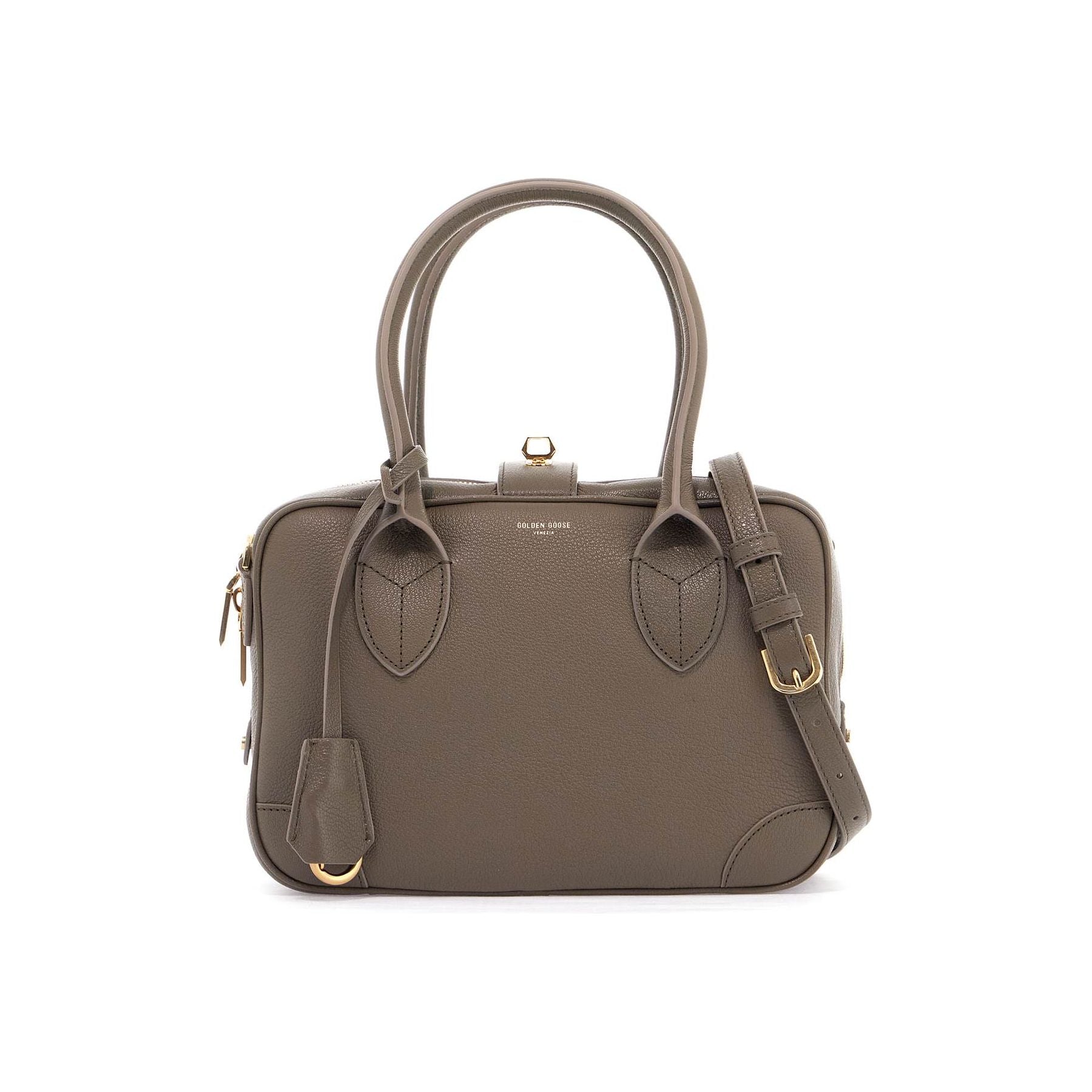 GOLDEN GOOSE-Vita Zip Leather Top-Handle Bag -JOHN JULIA.