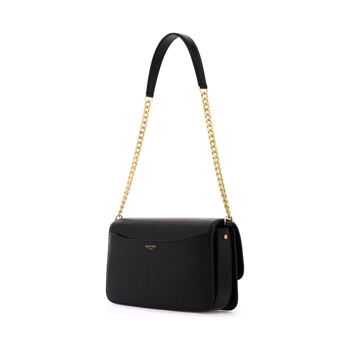 GOLDEN GOOSE-Gioia Flap Leather Shoulder Bag -JOHN JULIA.